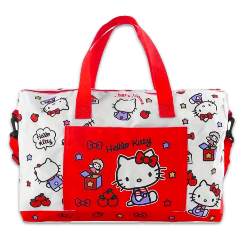 NWOT 2-Piece Hello Kitty Duffle Travel Bag
